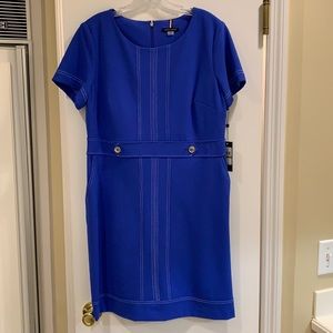 NWT! Tommy Hilfiger pretty blue dress size 14 above knee length
